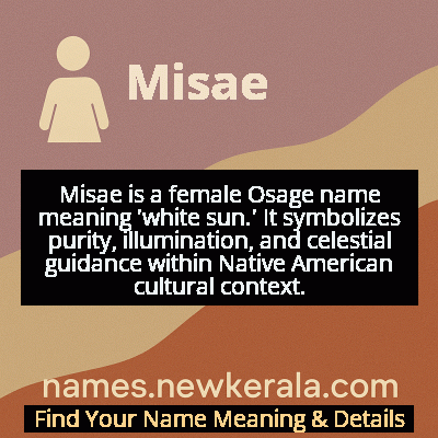 Misae Name Meaning and Origin