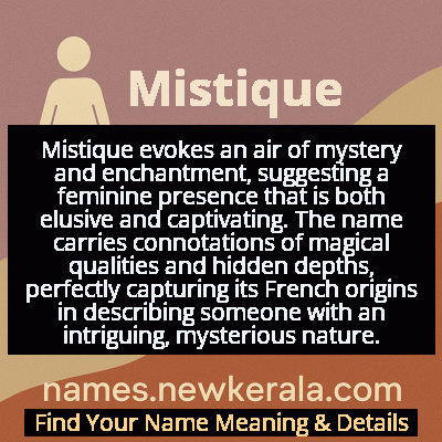Mistique Name Meaning and Origin