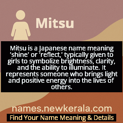Mitsu Name Meaning and Origin
