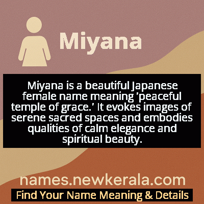 Miyana Name Meaning and Origin