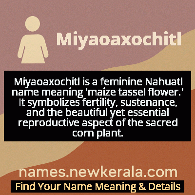 Miyaoaxochitl Name Meaning and Origin