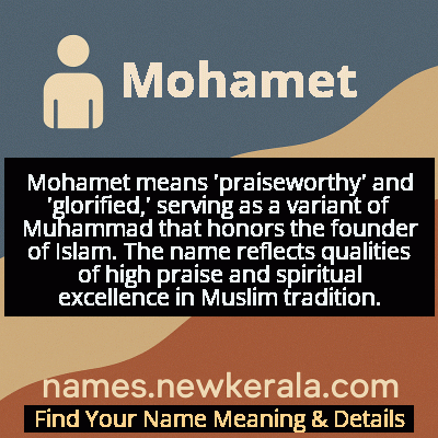 Mohamet Name Meaning and Origin