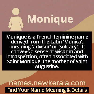 Monique Name Meaning and Origin