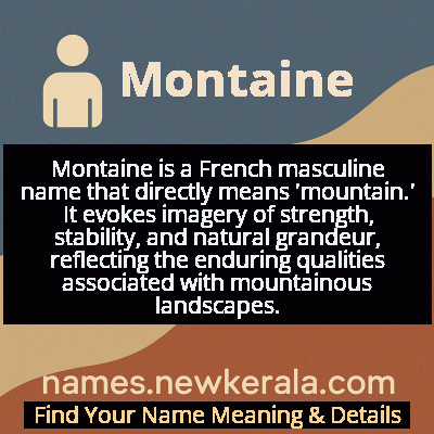 Montaine Name Meaning and Origin