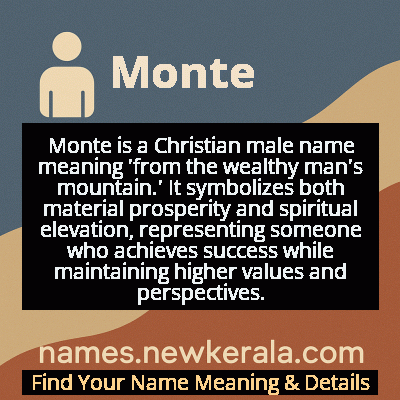 Monte Name Meaning and Origin