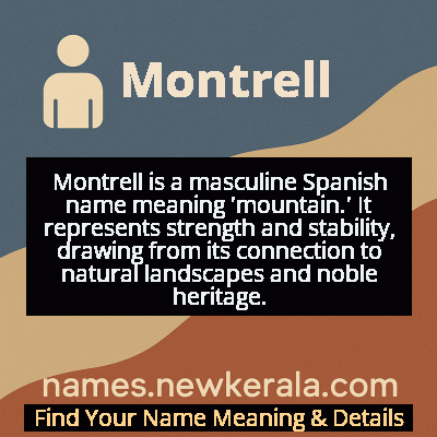Montrell Name Meaning and Origin