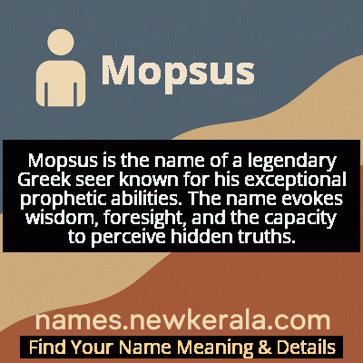 Mopsus Name Meaning and Origin