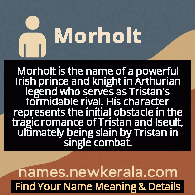 Morholt Name Meaning and Origin