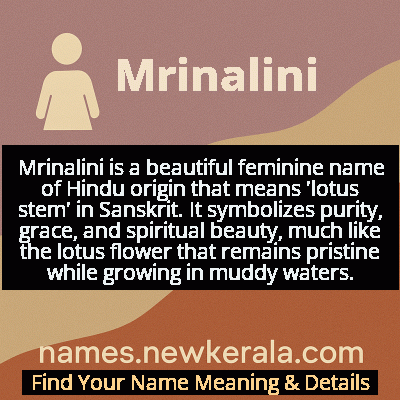 Mrinalini Name Meaning and Origin
