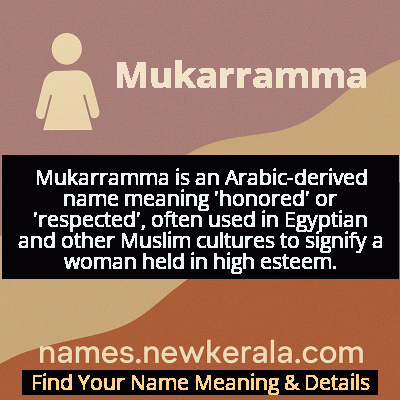 Mukarramma Name Meaning and Origin