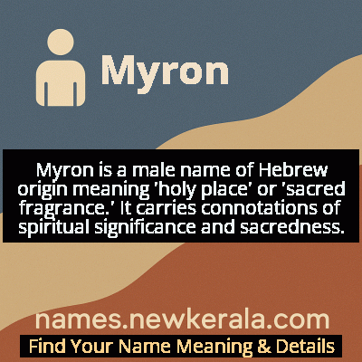 Myron Name Meaning and Origin
