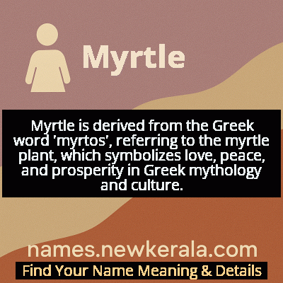 Myrtle Name Meaning and Origin