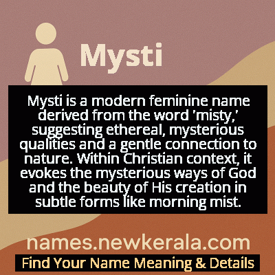 Mysti Name Meaning and Origin