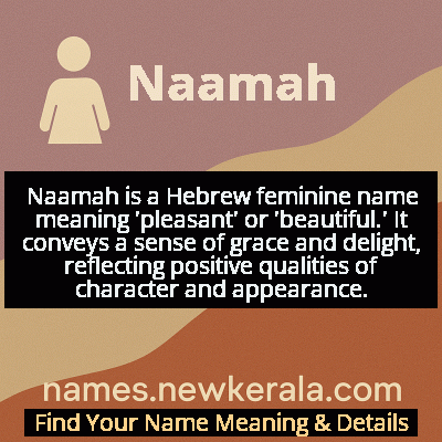 Naamah Name Meaning and Origin
