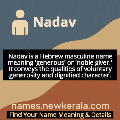 Nadav Name Meaning and Origin