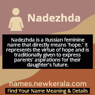 Nadezhda Name Meaning and Origin