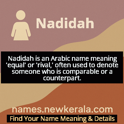 Nadidah Name Meaning and Origin