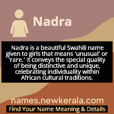 Nadra Name Meaning and Origin