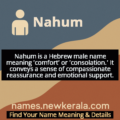 Nahum Name Meaning and Origin