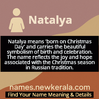 Natalya Name Meaning and Origin