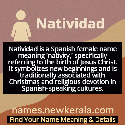 Natividad Name Meaning and Origin