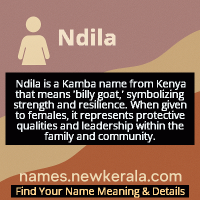 Ndila Name Meaning and Origin
