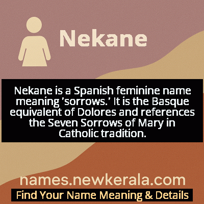 Nekane Name Meaning and Origin
