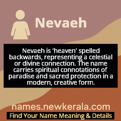 Nevaeh Name Meaning and Origin