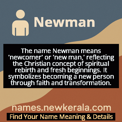 Newman Name Meaning and Origin