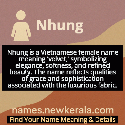 Nhung Name Meaning and Origin