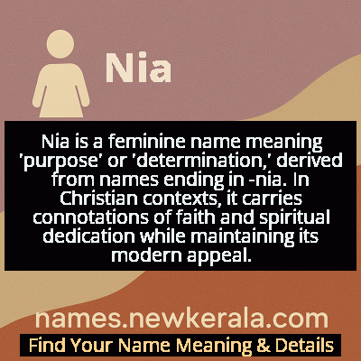 Nia Name Meaning and Origin