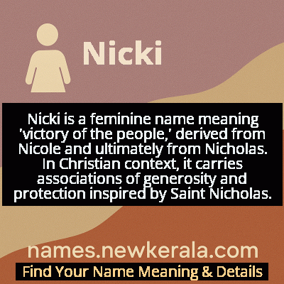 Nicki Name Meaning and Origin