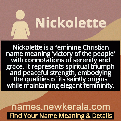 Nickolette Name Meaning and Origin