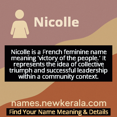 Nicolle Name Meaning and Origin