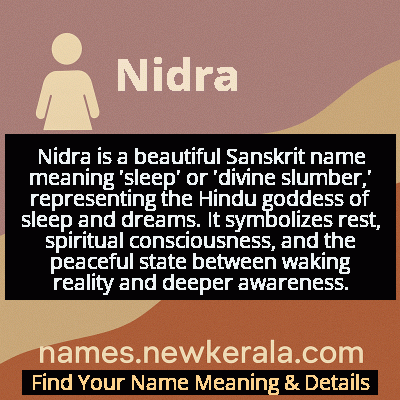 Nidra Name Meaning and Origin