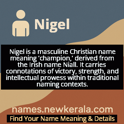 Nigel Name Meaning and Origin