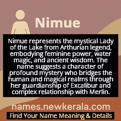 Nimue Name Meaning and Origin