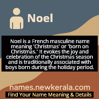 Noel Name Meaning and Origin