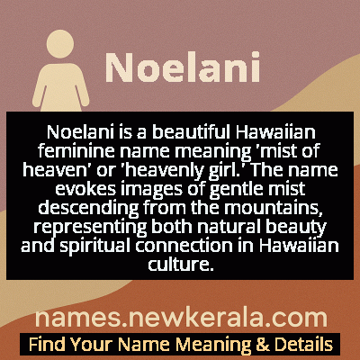 Noelani Name Meaning and Origin