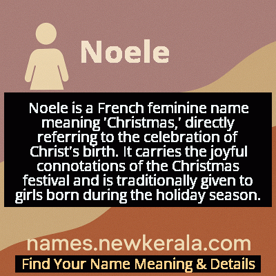 Noele Name Meaning and Origin