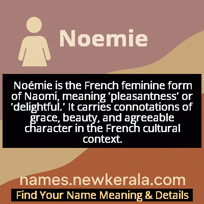Noemie Name Meaning and Origin