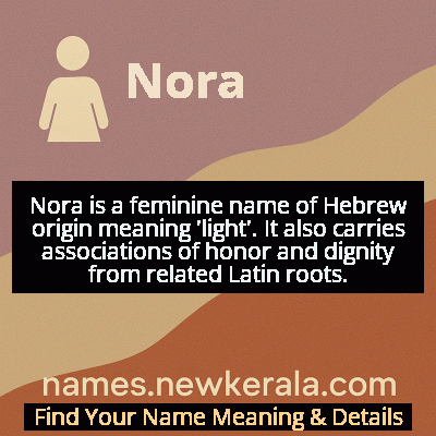 Nora Name Meaning and Origin