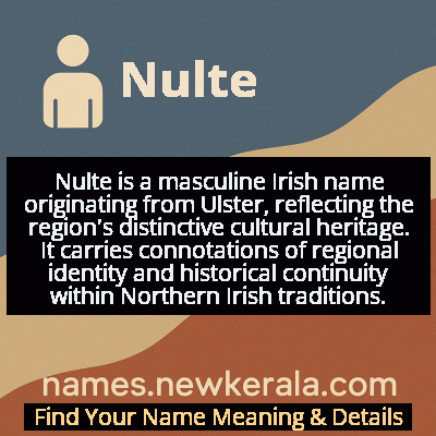 Nulte Name Meaning and Origin