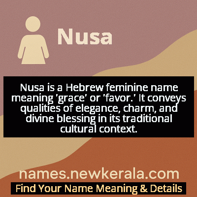 Nusa Name Meaning and Origin