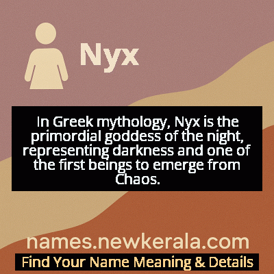 Nyx Name Meaning and Origin