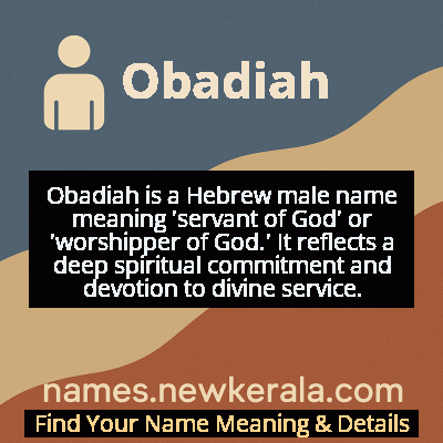 Obadiah Name Meaning and Origin
