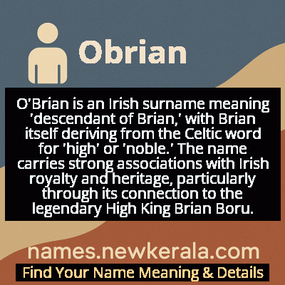 Obrian Name Meaning and Origin
