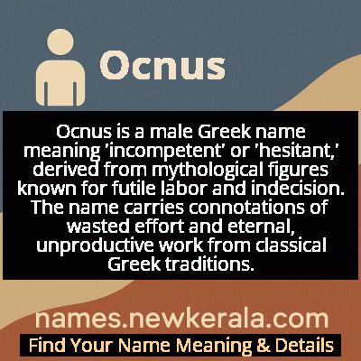 Ocnus Name Meaning and Origin