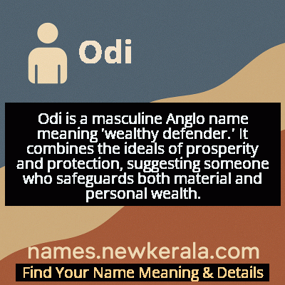Odi Name Meaning and Origin