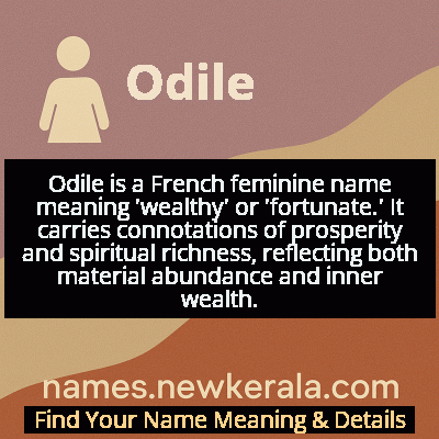 Odile Name Meaning and Origin